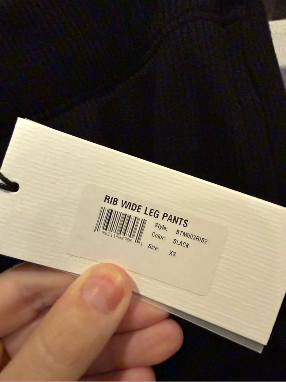 NWT SPRWMN Ribbed Wide Leg Pants - Picture 5 of 6